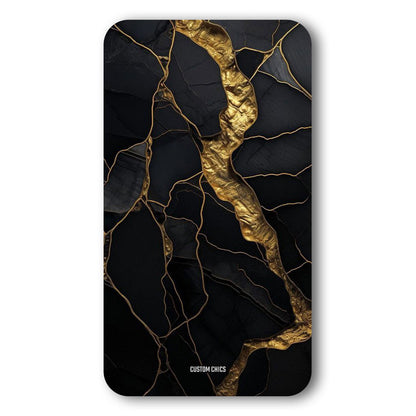Golden Black Stone Case – Premium PrintShield Mobile Cover