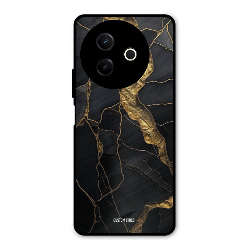 Golden Black Stone Vivo Y39 Mobile Back Cover - Aesthetic PrintShield Case