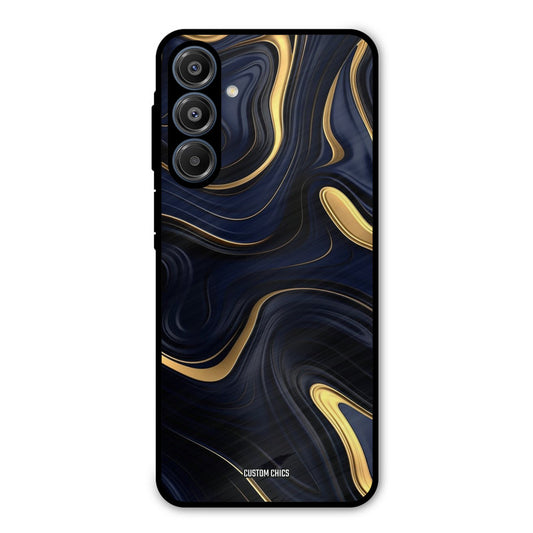 Golden Blue Paint Samsung Galaxy A16 5G Mobile Back Cover - Aesthetic PrintShield Case