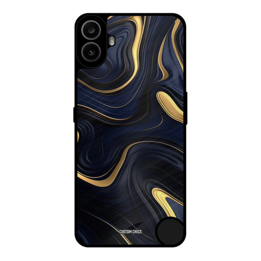 Golden Blue Paint Nothing CMF Phone 1 Mobile Back Cover - Aesthetic PrintShield Case