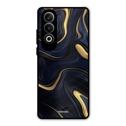 Golden Blue Paint OnePlus Nord CE4 Mobile Back Cover - Aesthetic PrintShield Case