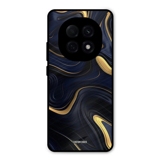 Golden Blue Paint Oppo F29 Pro Mobile Back Cover - Aesthetic PrintShield Case