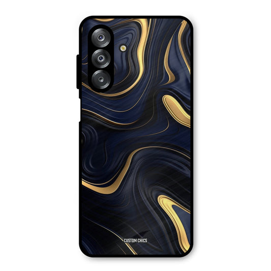 Golden Blue Paint Samsung Galaxy A26 Mobile Back Cover - Aesthetic PrintShield Case