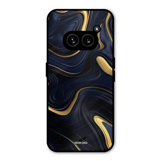 Golden Blue Paint Nothing Phone 2a Mobile Back Cover - Aesthetic PrintShield Case