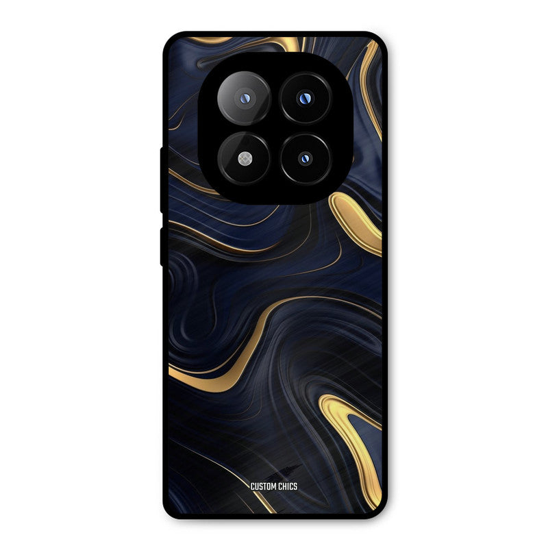 Golden Blue Paint Redmi Note 14 Pro Plus 5G Mobile Back Cover - Aesthetic PrintShield Case