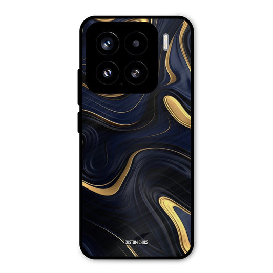Golden Blue Paint Xiaomi 15 5G Mobile Back Cover - Aesthetic PrintShield Case