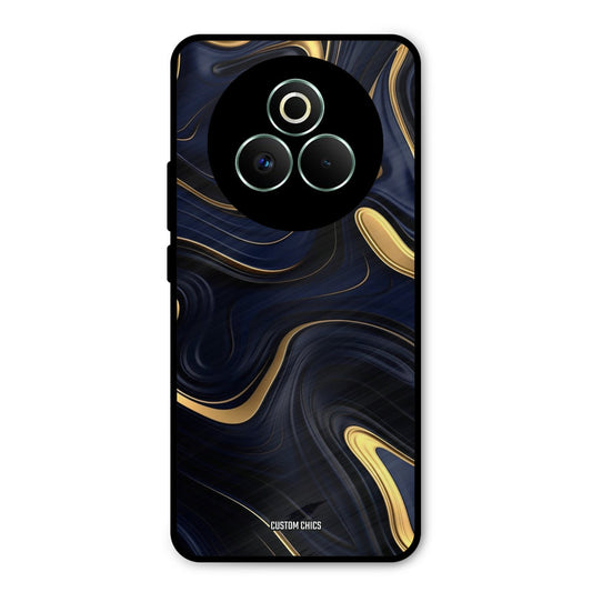 Golden Blue Paint Realme P3 Pro 5G Mobile Back Cover - Aesthetic PrintShield Case