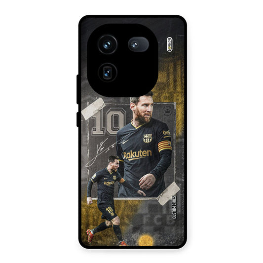 Golden Messi iQOO 12 Mobile Back Cover - Sports PrintShield Case