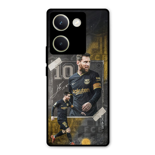Golden Messi Vivo Y200 Pro Mobile Back Cover - Sports PrintShield Case