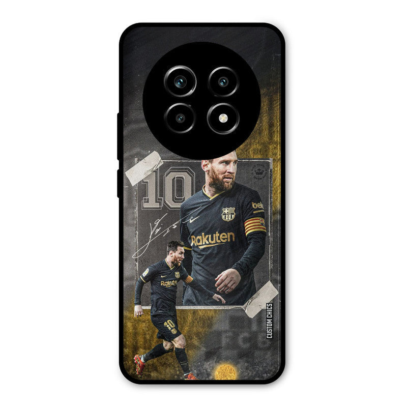 Golden Messi Realme 14 Pro lite Mobile Back Cover - Sports PrintShield Case