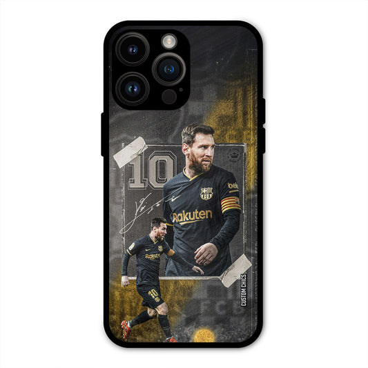 Golden Messi  iPhone 14 Pro Max Mobile Back Cover - Sports PrintShield Case