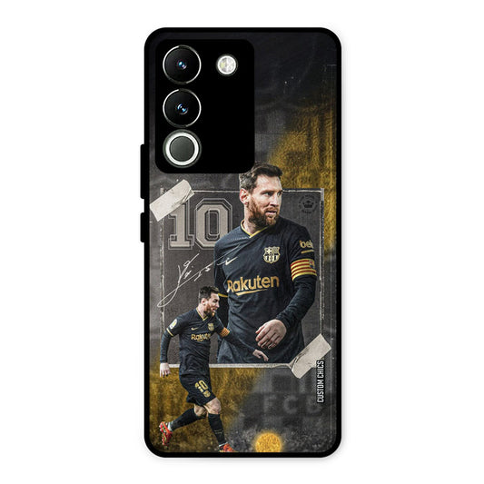 Golden Messi Vivo Y200 Mobile Back Cover - Sports PrintShield Case