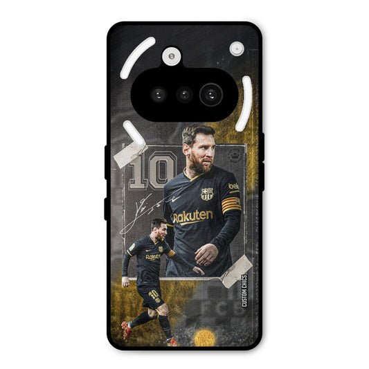 Golden Messi Nothing Phone 3A Mobile Back Cover - Sports PrintShield Case