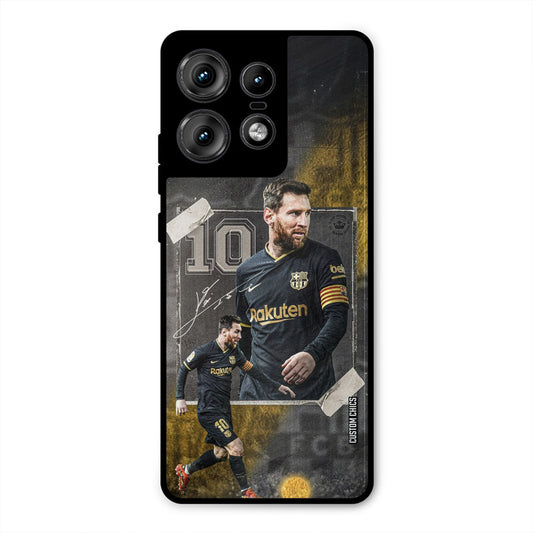 Golden Messi Motorola Edge 50 Pro Mobile Back Cover - Sports PrintShield Case