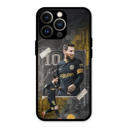 Golden Messi  iPhone 13 Pro Mobile Back Cover - Sports PrintShield Case