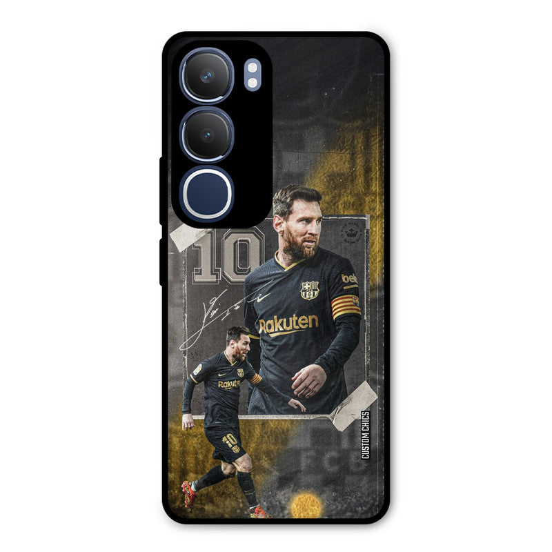 Golden Messi Vivo Y29 Mobile Back Cover - Sports PrintShield Case