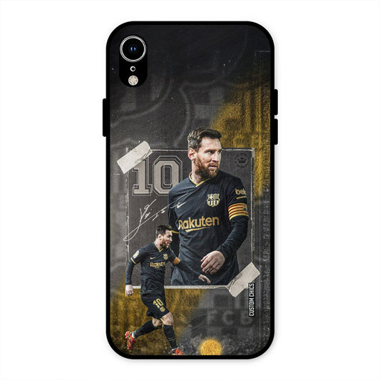 Golden Messi iPhone XR Mobile Back Cover - Sports PrintShield Case
