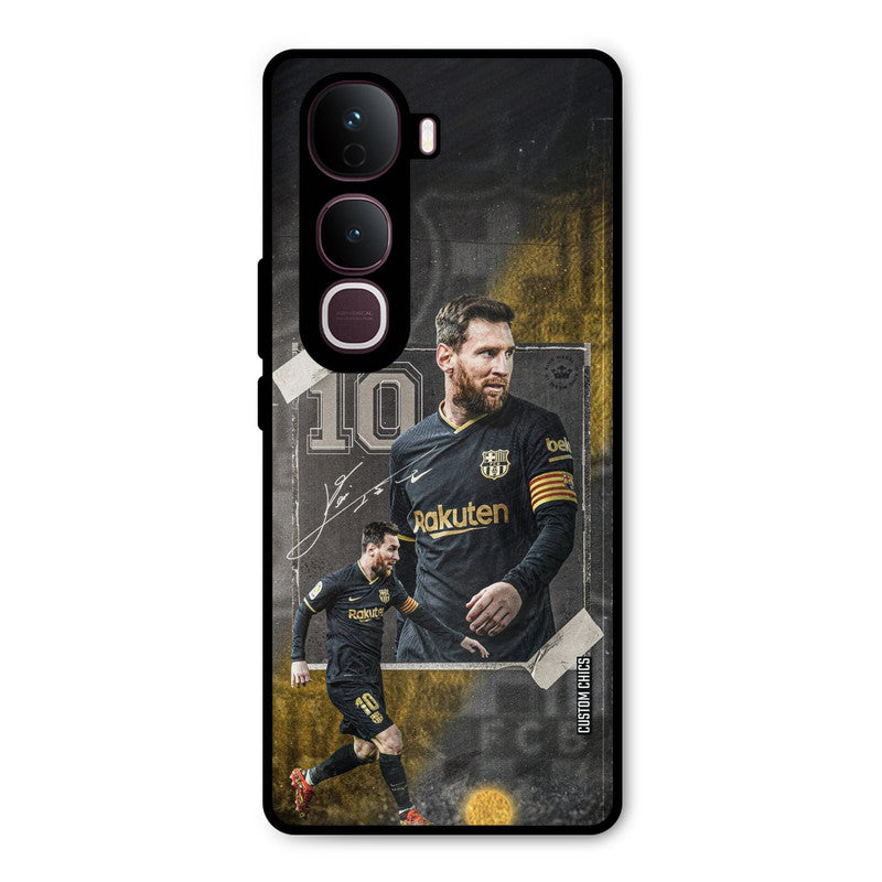 Golden Messi Vivo Y400 Pro Mobile Back Cover - Sports PrintShield Case