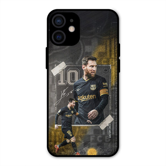 Golden Messi iPhone 12 Mini Mobile Back Cover - Sports PrintShield Case