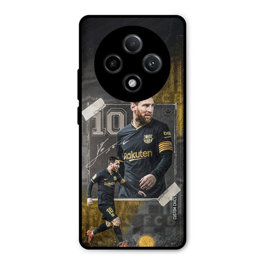 Golden Messi Oppo F27 Pro Plus 5G Mobile Back Cover - Sports PrintShield Case