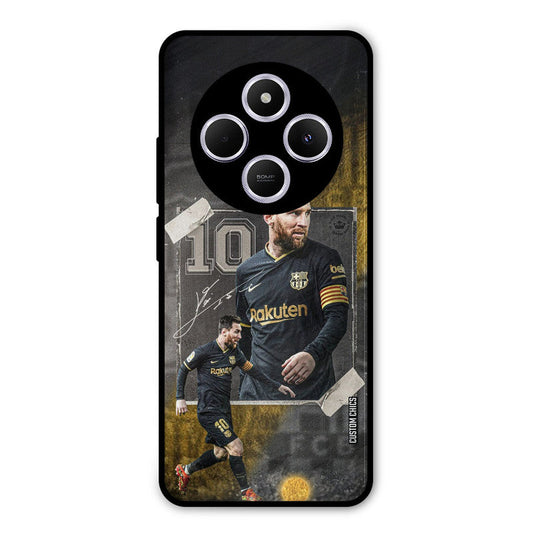 Golden Messi Poco M7 Mobile Back Cover - Sports PrintShield Case