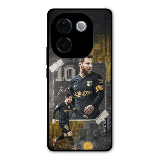 Golden Messi iQOO Z9s Pro Mobile Back Cover - Sports PrintShield Case