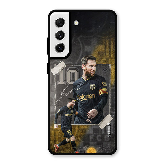 Golden Messi Samsung Galaxy S21 FE 5G Mobile Back Cover - Sports PrintShield Case