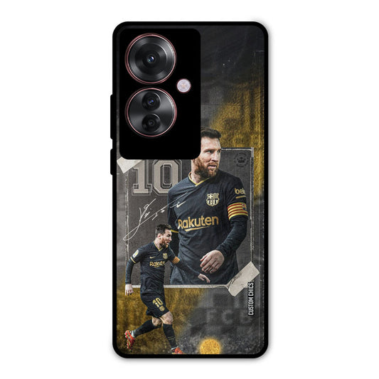 Golden Messi Oppo F25 Pro Mobile Back Cover - Sports PrintShield Case