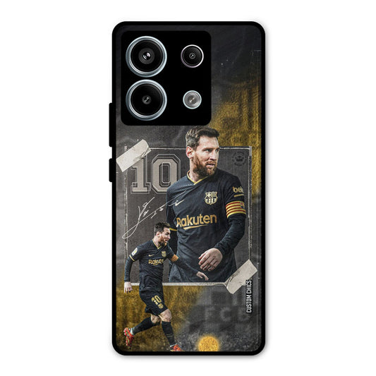Golden Messi Redmi Note 13 Pro 5G Mobile Back Cover - Sports PrintShield Case