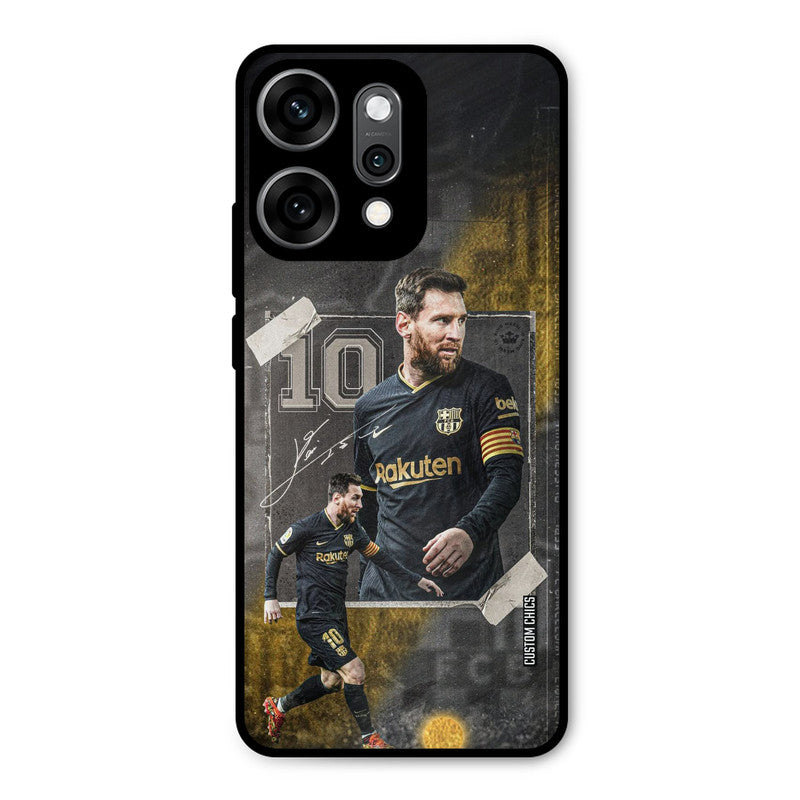 Golden Messi Oppo Reno 14 Pro Mobile Back Cover - Sports PrintShield Case