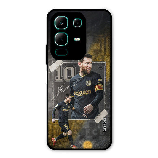 Golden Messi Infinix Note 50x Mobile Back Cover - Sports PrintShield Case