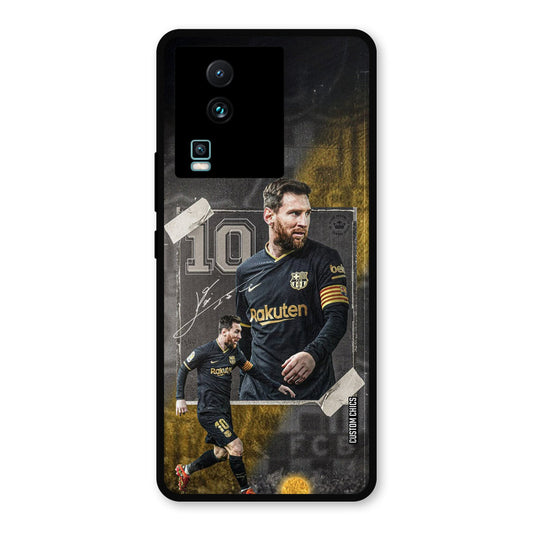 Golden Messi IQOO Neo 7 Mobile Back Cover - Sports PrintShield Case