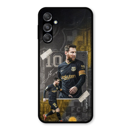 Golden Messi Samsung Galaxy M34 5G Mobile Back Cover - Sports PrintShield Case