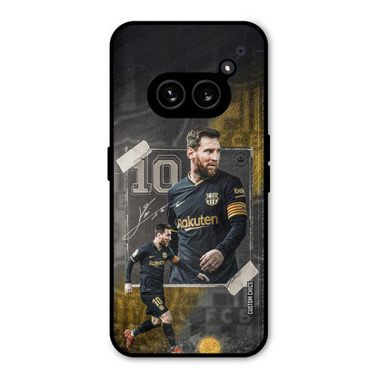 Golden Messi Nothing Phone 2a Mobile Back Cover - Sports PrintShield Case