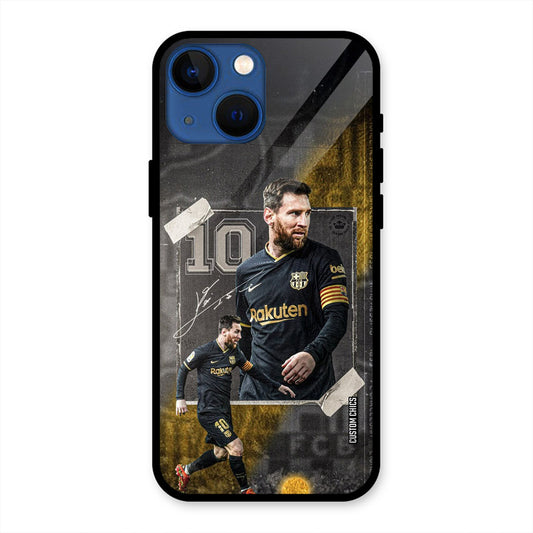 Golden Messi iPhone 13 Mini Mobile Back Cover - Sports PrintShield Case