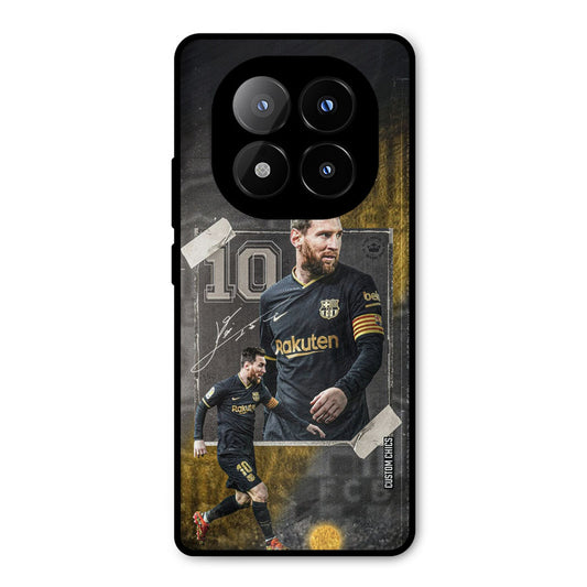 Golden Messi Redmi Note 14 Pro Plus 5G Mobile Back Cover - Sports PrintShield Case