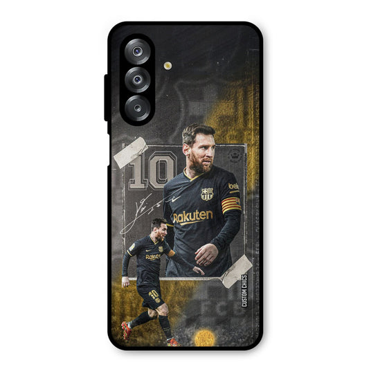 Golden Messi Samsung Galaxy A26 Mobile Back Cover - Sports PrintShield Case
