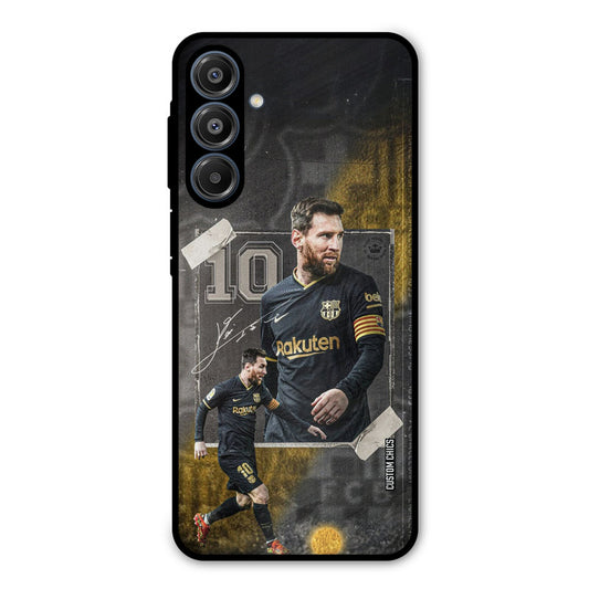 Golden Messi Samsung Galaxy A16 5G Mobile Back Cover - Sports PrintShield Case