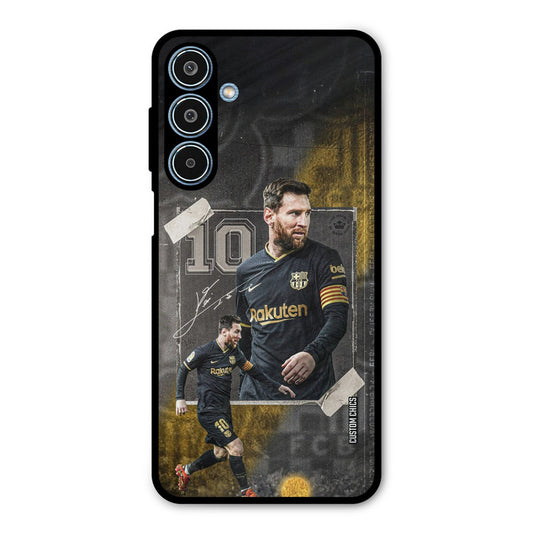 Golden Messi Samsung Galaxy M35 5G Mobile Back Cover - Sports PrintShield Case