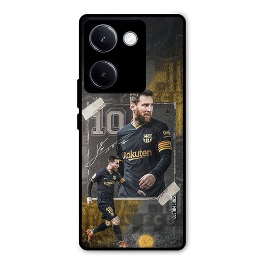 Golden Messi Vivo Y300 Plus Mobile Back Cover - Sports PrintShield Case