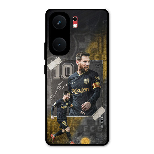 Golden Messi iQOO Neo 9 Pro Mobile Back Cover - Sports PrintShield Case