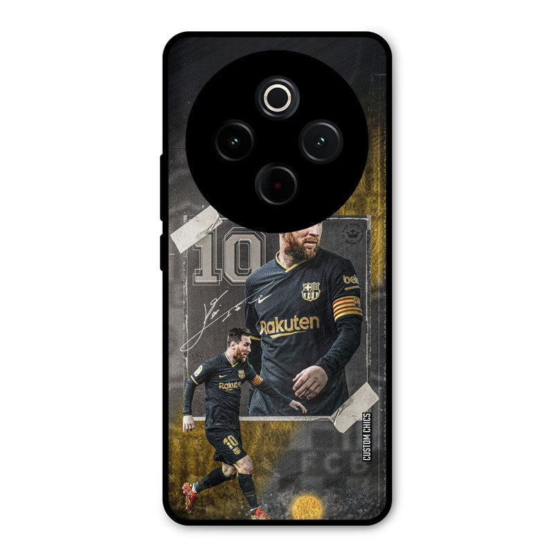 Golden Messi iQoo Z10 Mobile Back Cover - Sports PrintShield Case