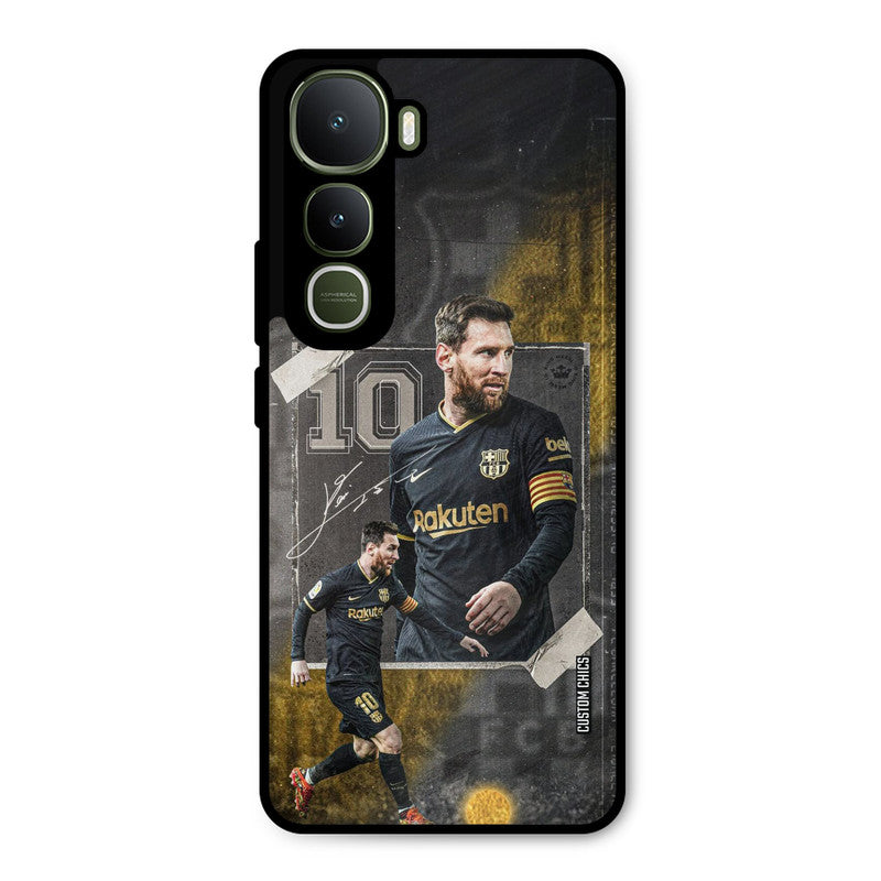 Golden Messi Vivo Y400 Mobile Back Cover - Sports PrintShield Case