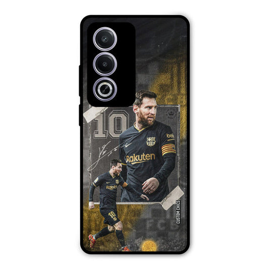 Golden Messi Oppo K12x Mobile Back Cover - Sports PrintShield Case