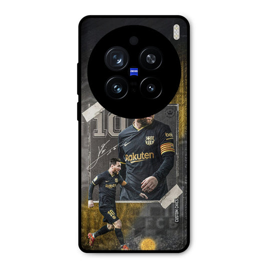 Golden Messi Vivo X200 Pro Mobile Back Cover - Sports PrintShield Case