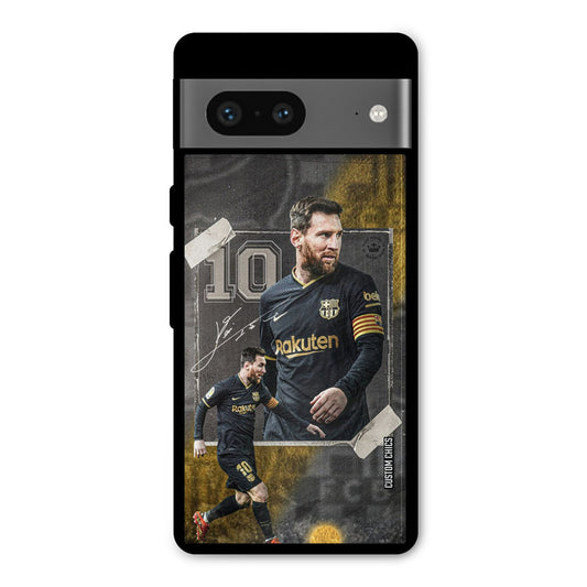Golden Messi Google Pixel 7 Mobile Back Cover - Sports PrintShield Case