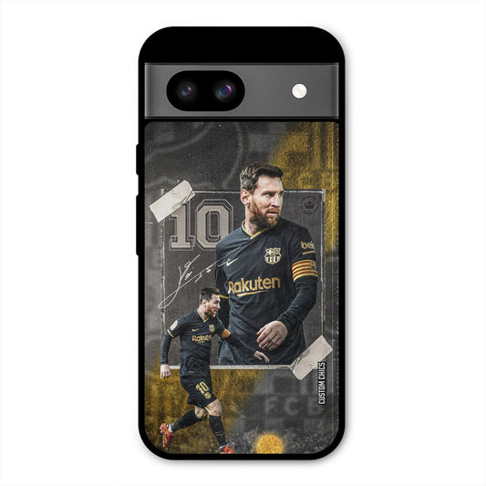 Golden Messi Google Pixel 8a Mobile Back Cover - Sports PrintShield Case