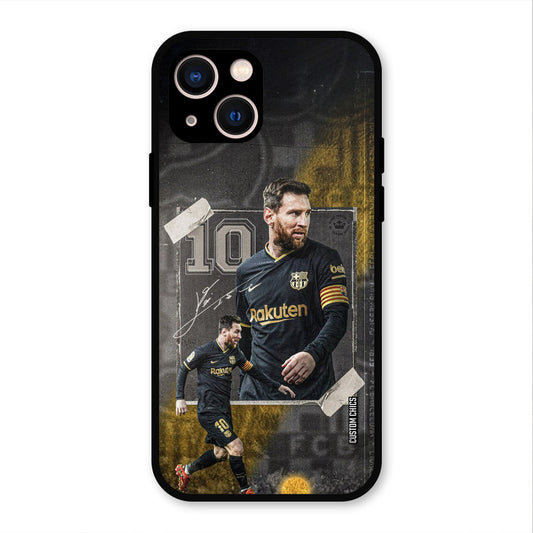 Golden Messi  iPhone 13 Mobile Back Cover - Sports PrintShield Case