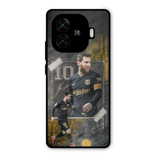 Golden Messi iQoo Neo 10R Mobile Back Cover - Sports PrintShield Case