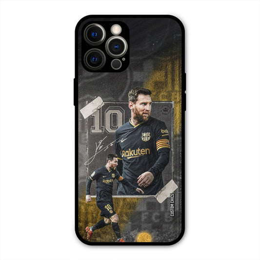 Golden Messi  iPhone 12 Pro Max Mobile Back Cover - Sports PrintShield Case